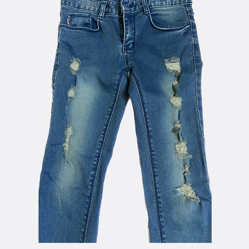 Vintage Blue denim Distressed Skinny Jeans 🫐